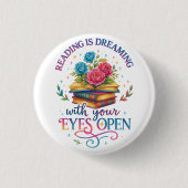 Badge Rond 2,50 Cm La Lecture Rêve... (Devant)
