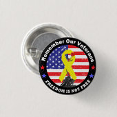 BADGE ROND 2,50 CM LA LIBERTÉ N'EST PAS LIBRE (Devant & derrière)