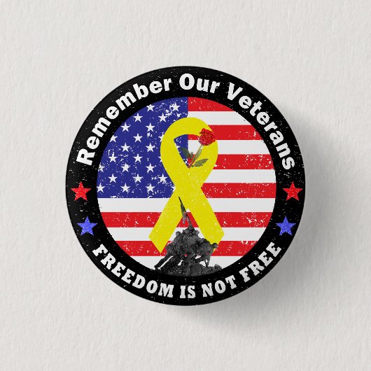 BADGE ROND 2,50 CM LA LIBERTÉ N'EST PAS LIBRE (Devant)