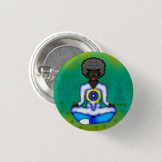 Badge Rond 2,50 Cm La lumière bleue de la protection (Devant & derrière)