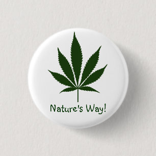 Badge Rond 2,50 Cm La manière de la nature W01 ! Bouton