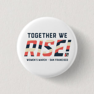 Badge Rond 2,50 Cm La marche des femmes SF - Ensemble, nous montons