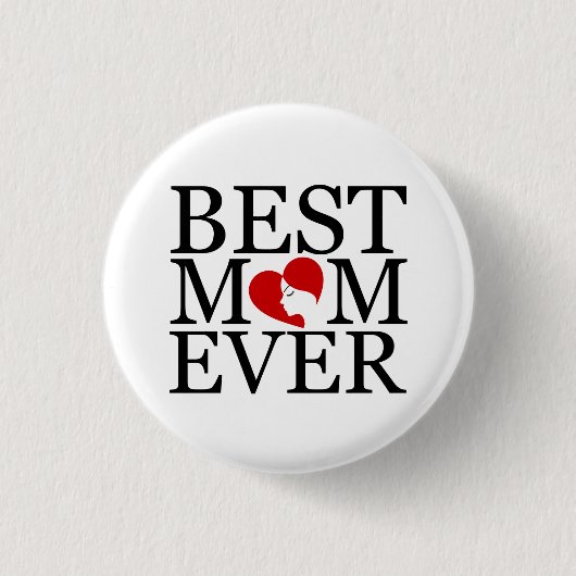 Badge Rond 2,50 Cm La meilleure maman jamais (Devant)