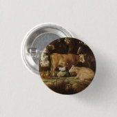 Badge Rond 2,50 Cm La Milkmaid Aelbert Cuyp (Devant & derrière)