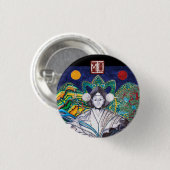 Badge Rond 2,50 Cm la MU se boutonnent (Devant & derrière)