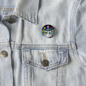 Badge Rond 2,50 Cm la MU se boutonnent (En situation)