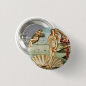 Badge Rond 2,50 Cm La naissance de Vénus de Sandro Botticelli (1485) (Devant & derrière)