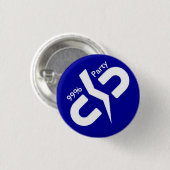 Badge Rond 2,50 Cm La partie de 99% (Devant & derrière)