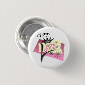 Badge Rond 2,50 Cm La Reine des petits gâteaux (Devant & derrière)