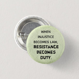 Badge Rond 2,50 Cm La résistance devient devoir
