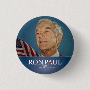 Badge Rond 2,50 Cm La restauration Amérique de Ron Paul se boutonnent