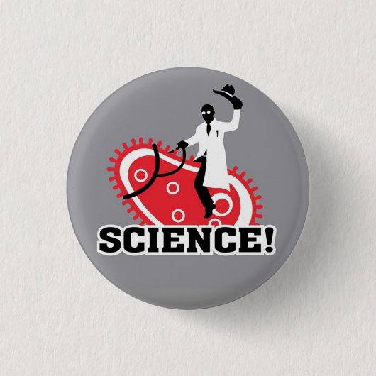 Badge Rond 2,50 Cm La Science ! (Devant)