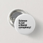 Badge Rond 2,50 Cm La science n'est pas un complot libéral (Devant & derrière)