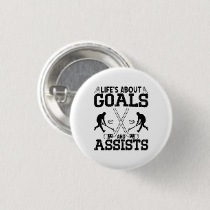 Badge Rond 2,50 Cm La vie à propos des objectifs et aide l'amateur de