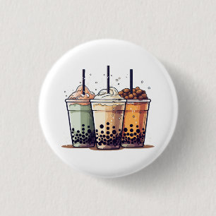 Badge Rond 2,50 Cm La vie est courte, buvez le boba