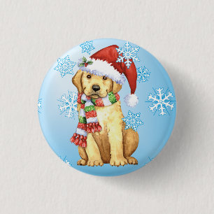 Badge Rond 2,50 Cm Laboratoire jaune heureux de Howlidays