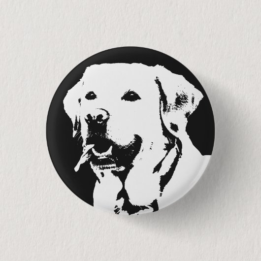 Badge Rond 2,50 Cm Labrador Retriever (Devant)