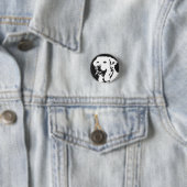 Badge Rond 2,50 Cm Labrador Retriever (En situation)