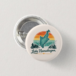 Badge Rond 2,50 Cm Lac Namakagon, WI