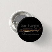 Badge Rond 2,50 Cm Lac Sturgeon (Devant & derrière)