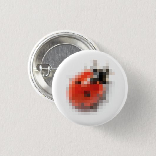 Badge Rond 2,50 Cm Lady Bug (Devant & derrière)