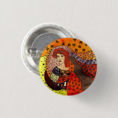 Badge Rond 2,50 Cm Lady Nature (Devant & derrière)