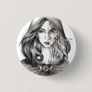 Badge Rond 2,50 Cm Laid à l'os Boutons