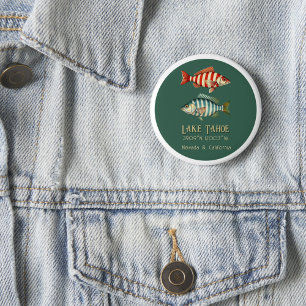 Badge Rond 2,50 Cm Lake Tahoe Nevada Californie accessoire souvenir