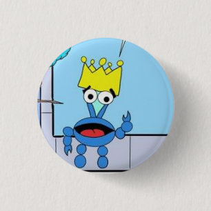 Badge Rond 2,50 Cm L'Alaska le crabe