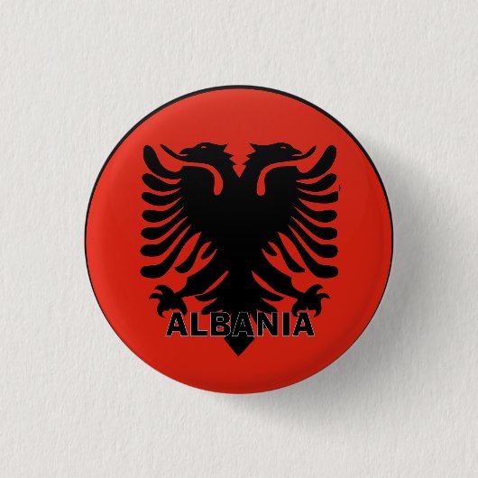 Badge Rond 2,50 Cm L'Albanie (Devant)
