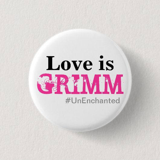 Badge Rond 2,50 Cm L'amour est bouton de Grimm (Devant)