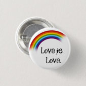 Badge Rond 2,50 Cm L'amour est l'amour. (Devant & derrière)