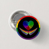 Badge Rond 2,50 Cm l'amour est l'amour (Devant & derrière)