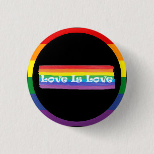 Badge Rond 2,50 Cm l'amour est l'amour