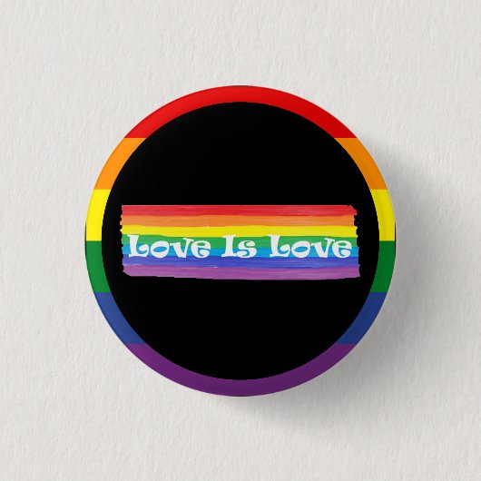 Badge Rond 2,50 Cm l'amour est l'amour (Devant)