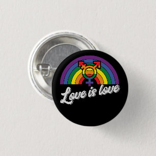 Badge Rond 2,50 Cm L'amour est l'amour   LGBTQ   L'amour gagne   Fier