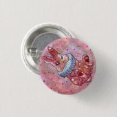 Badge Rond 2,50 Cm Lapin nommé Ladybug (Devant & derrière)