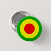 Badge Rond 2,50 Cm L'Armée de l'Air de Rasta (Devant & derrière)