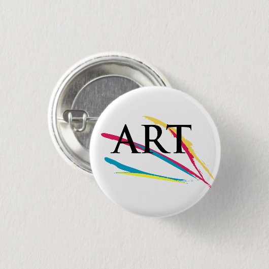 Badge Rond 2,50 Cm L'art Appreciator Paintdabs (Devant & derrière)