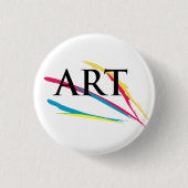 Badge Rond 2,50 Cm L'art Appreciator Paintdabs (Devant)