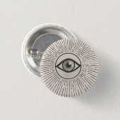 Badge Rond 2,50 Cm L'Art Rétro de l'Espace oculaire (Devant & derrière)