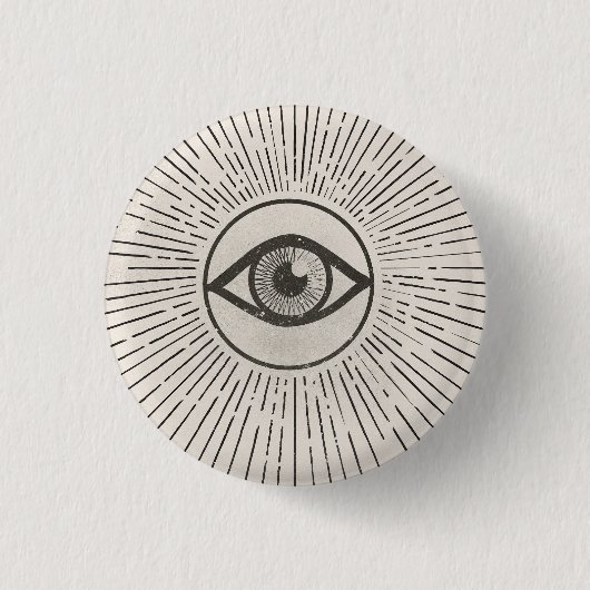 Badge Rond 2,50 Cm L'Art Rétro de l'Espace oculaire (Devant)