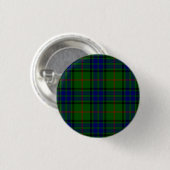 Badge Rond 2,50 Cm Lauder tartan bleu vert plaid (Devant & derrière)