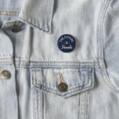 Badge Rond 2,50 Cm "L'avenir est" féministe féminin (En situation)