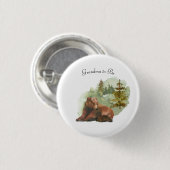 Badge Rond 2,50 Cm L'aventure commence les ours rustiques (Devant & derrière)
