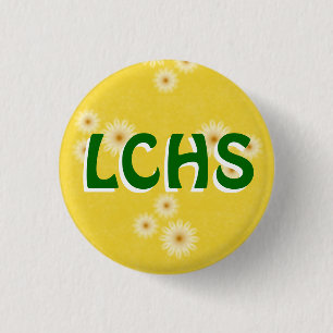 Badge Rond 2,50 Cm LCHS - Bouton de marguerite