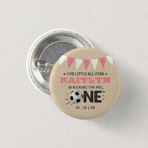 Badge Rond 2,50 Cm Le Big One Football 1er anniversaire