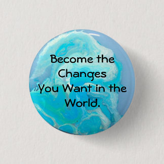 Badge Rond 2,50 Cm le bleu change le bouton