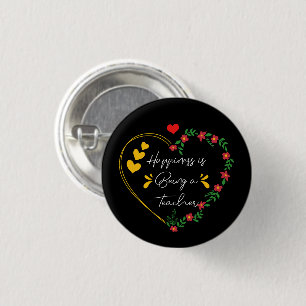 Badge Rond 2,50 Cm Le Bonheur Est D'Être Un Enseignant Drôle Amateurs