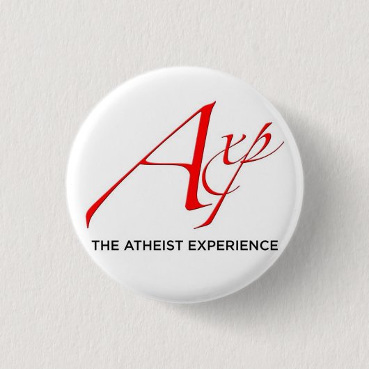Badge Rond 2,50 Cm Le bouton athée d'expérience (Devant)